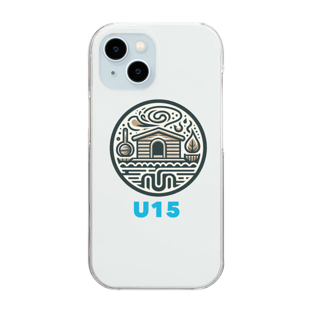 U15 Sauningのサウナハウス Clear Smartphone Case