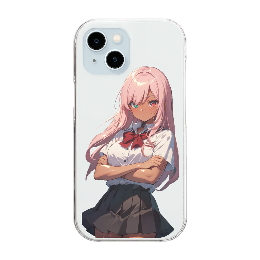 ヴィヴィオの腕を組む Clear Smartphone Case