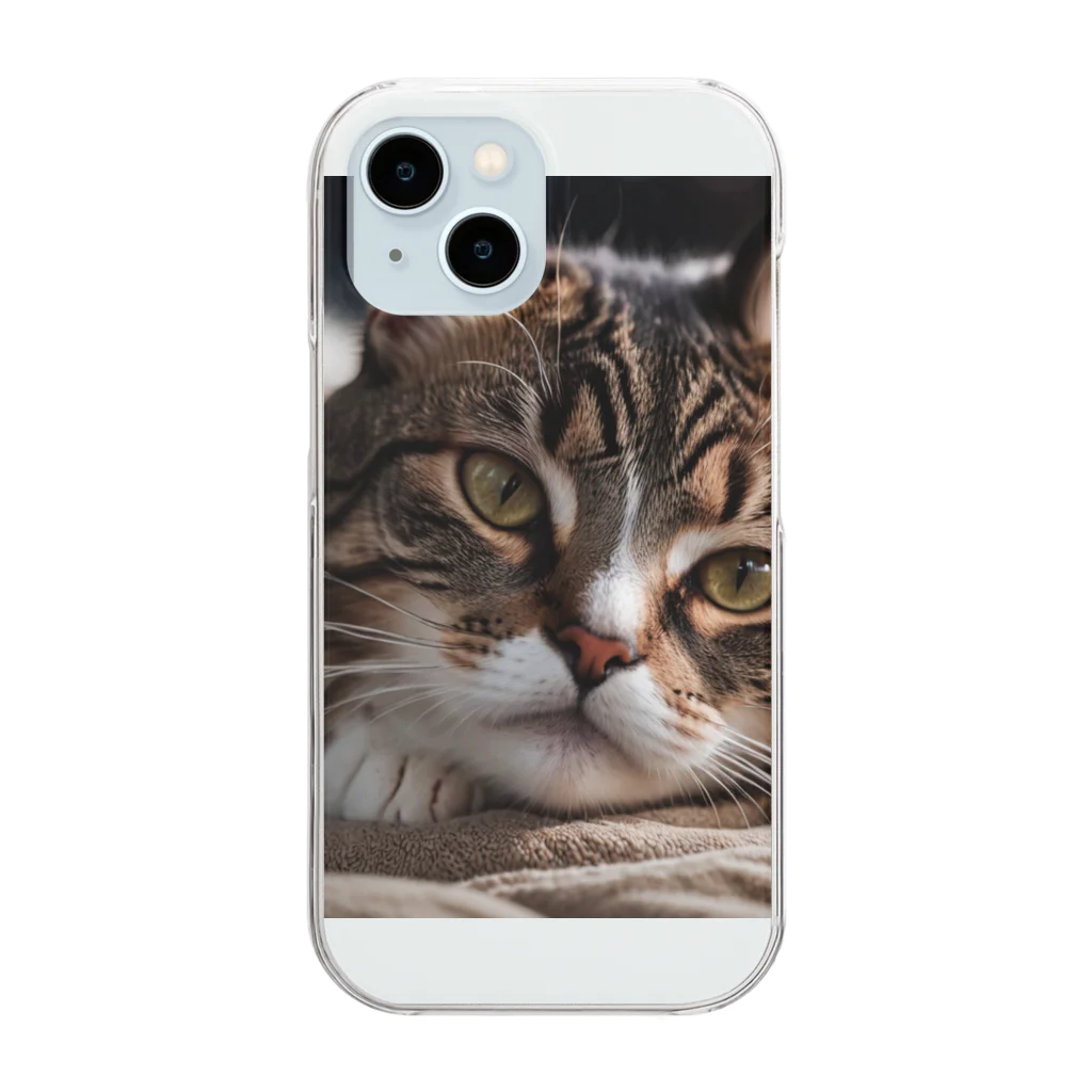 20000leftのねこねこ Clear Smartphone Case