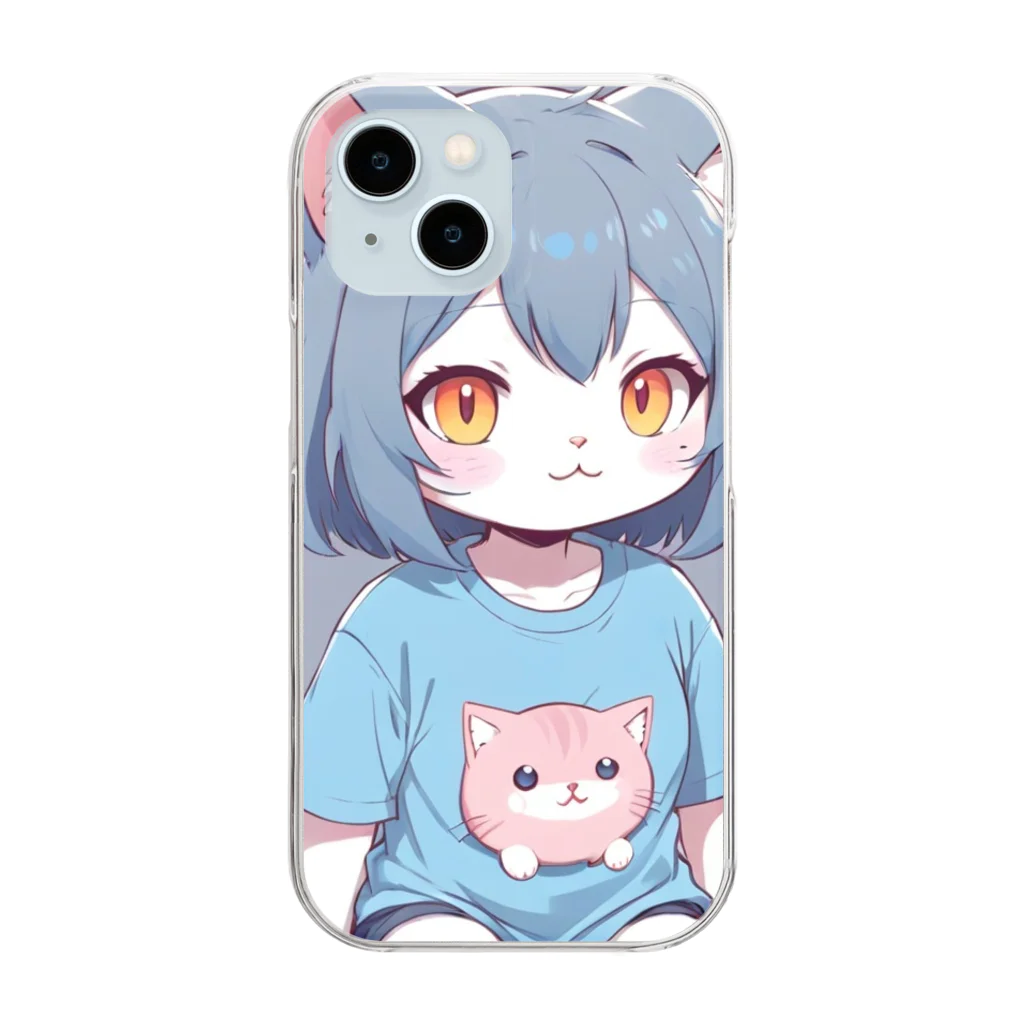 Raindanceのゆるキャット　No.2 Clear Smartphone Case