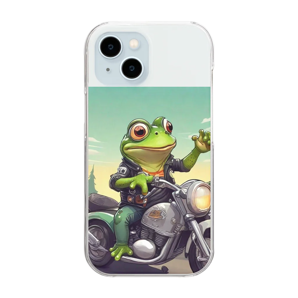 二宮大輔のカエルライダー4兄弟　3男　パオロ Clear Smartphone Case