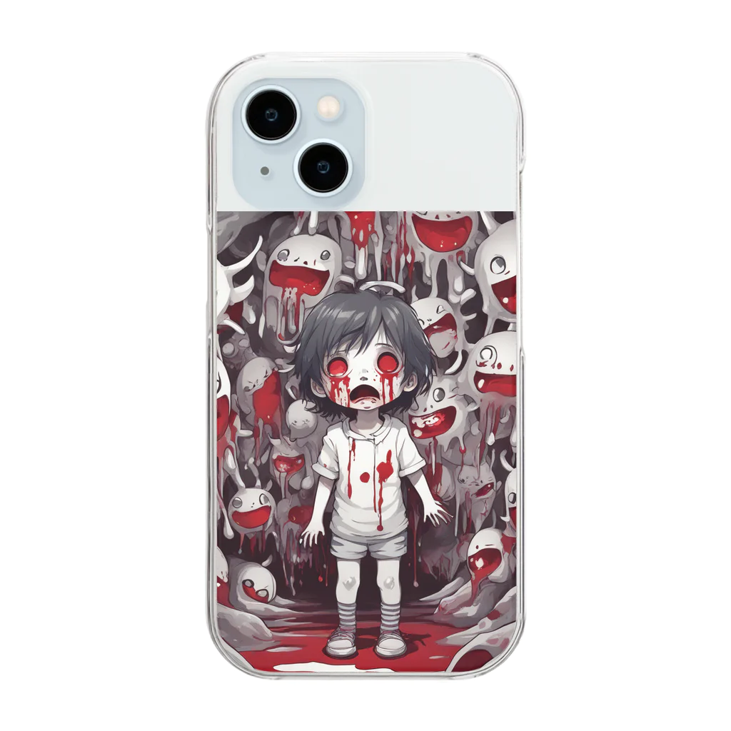 Giri Lapuの絶望くん Clear Smartphone Case