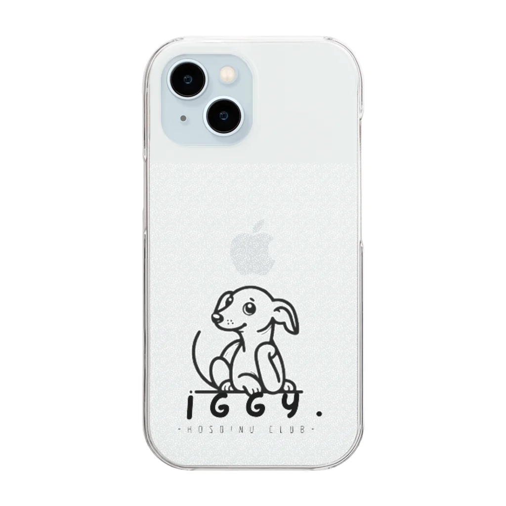 IGGY Na.の考えるイタグレちゃんスマホケース Clear Smartphone Case