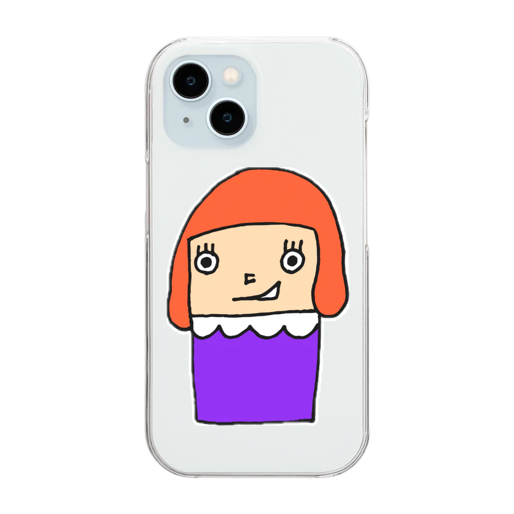 sooomaxの四角いちゃん Clear Smartphone Case