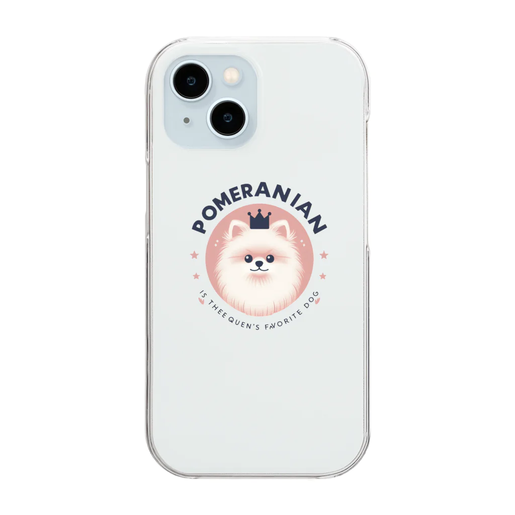 dorakodorakoのかわいいポメラニアン3 Clear Smartphone Case