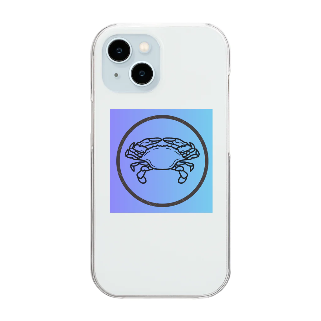 ガザミ香々地のガザミ Clear Smartphone Case