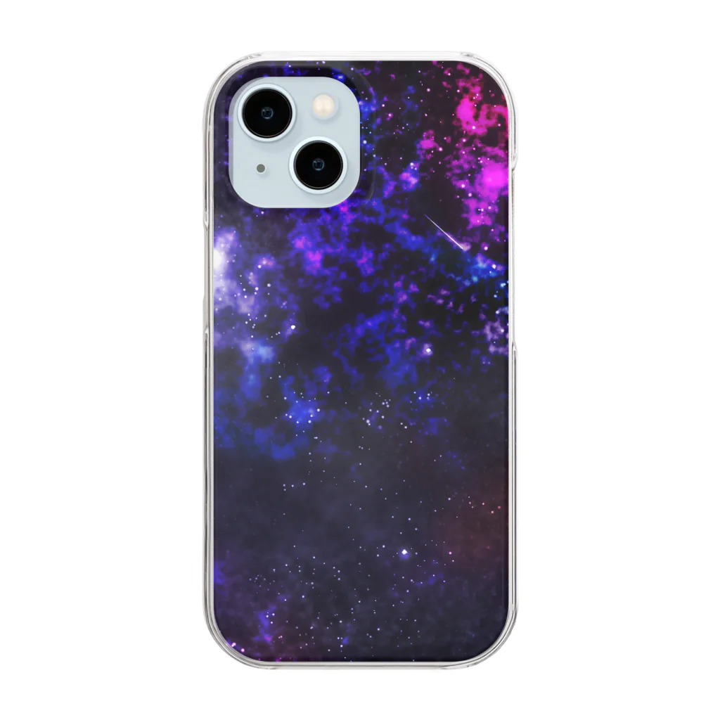 MISHIMAのピンクめな宇宙 Clear Smartphone Case