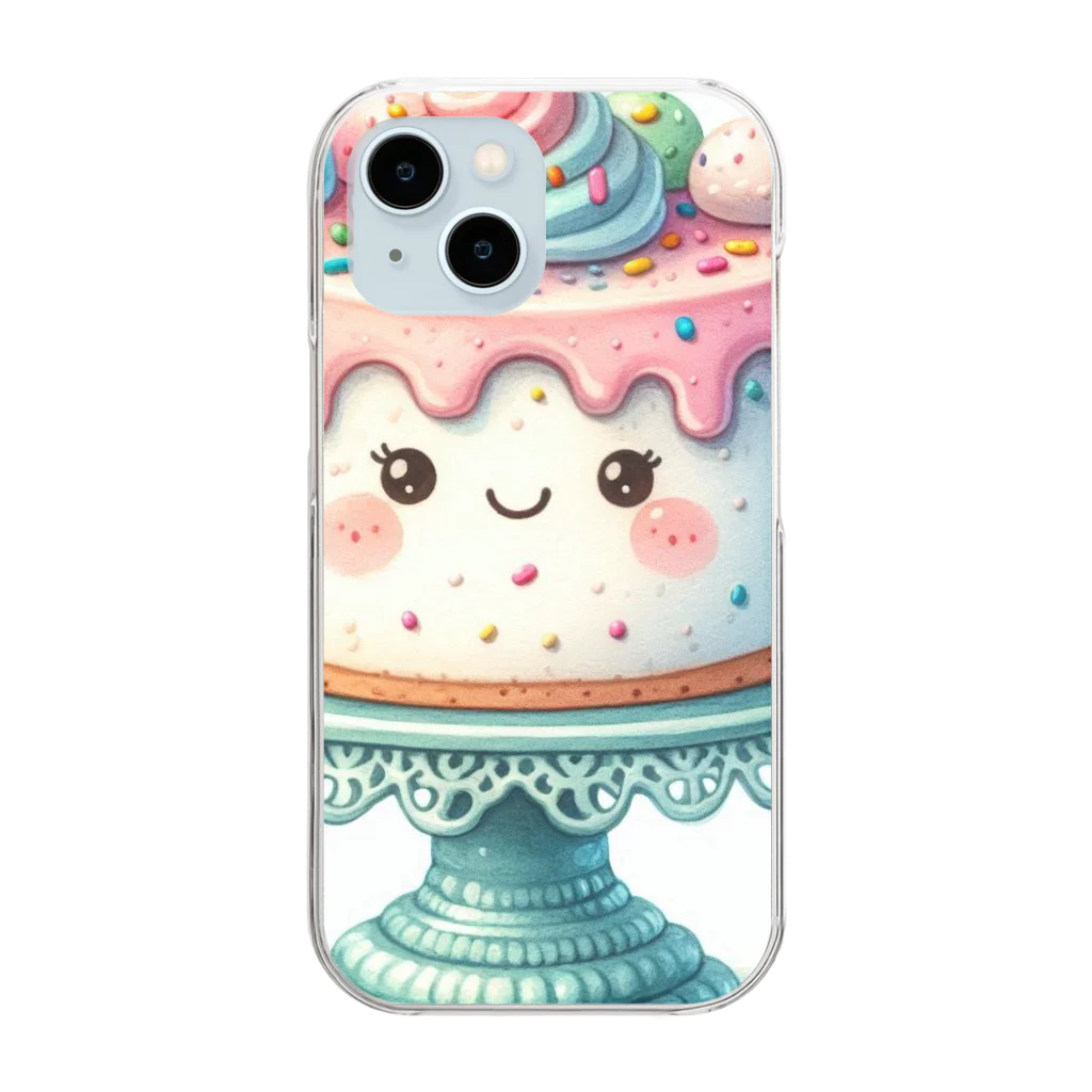 カノンとアヤネの可愛いケーキちゃん Clear Smartphone Case