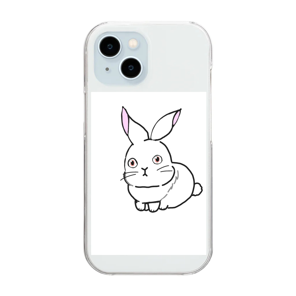 yuki_mayのKIDS RABBIT_1 Clear Smartphone Case