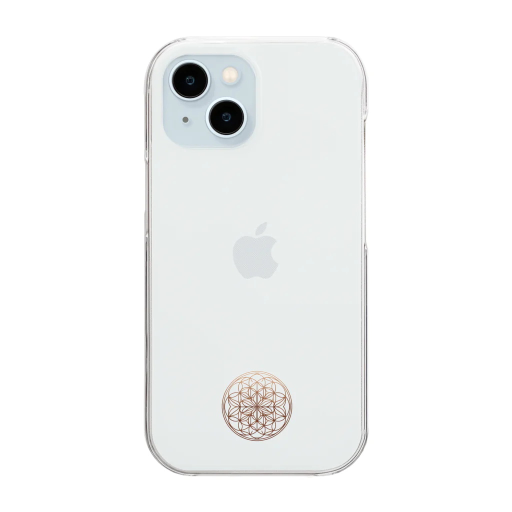 QiZenDのFlower of life byQZD Clear Smartphone Case