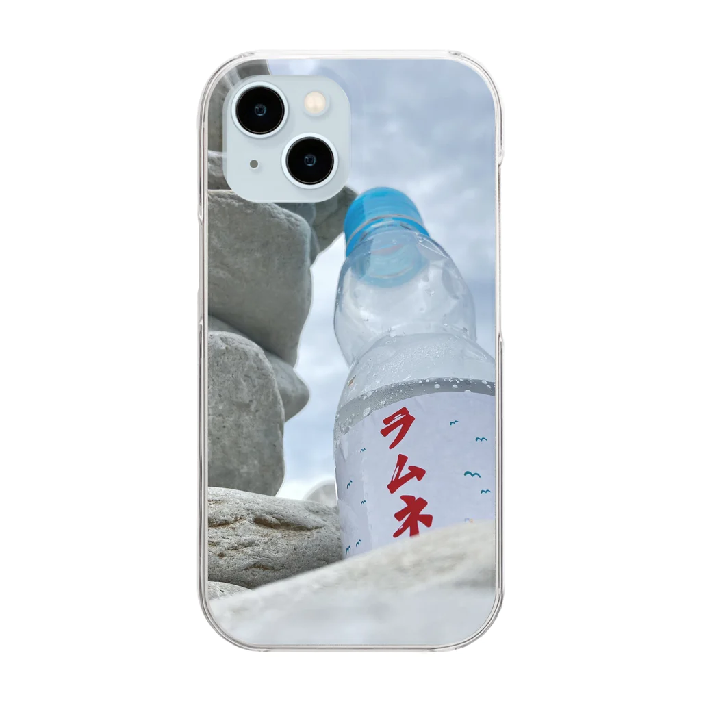 Nekoneko_fox56の浄土ヶ浜のラムネ Clear Smartphone Case