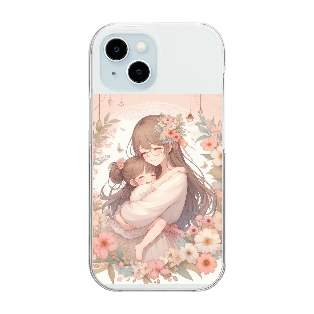 はるちゃん|AIイラスト垢の母の日の母娘 Clear Smartphone Case