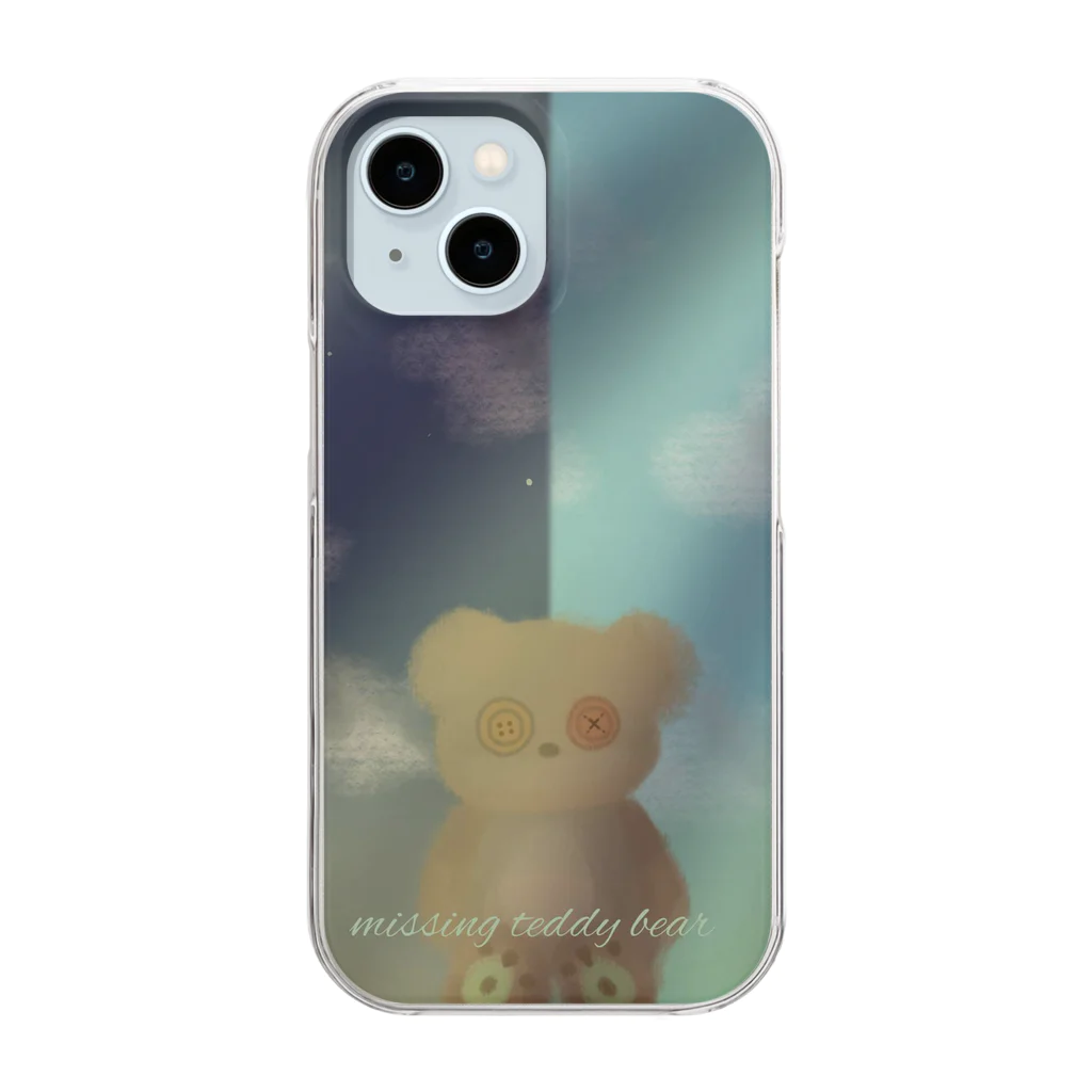 Castagna-カスターニャのくまのぬいぐるみ Clear Smartphone Case