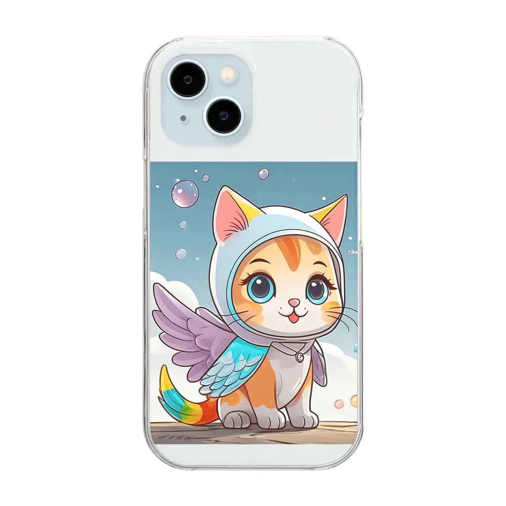 癒しの部屋🐾໒꒱の着ぐるみCat✧˖* Clear Smartphone Case