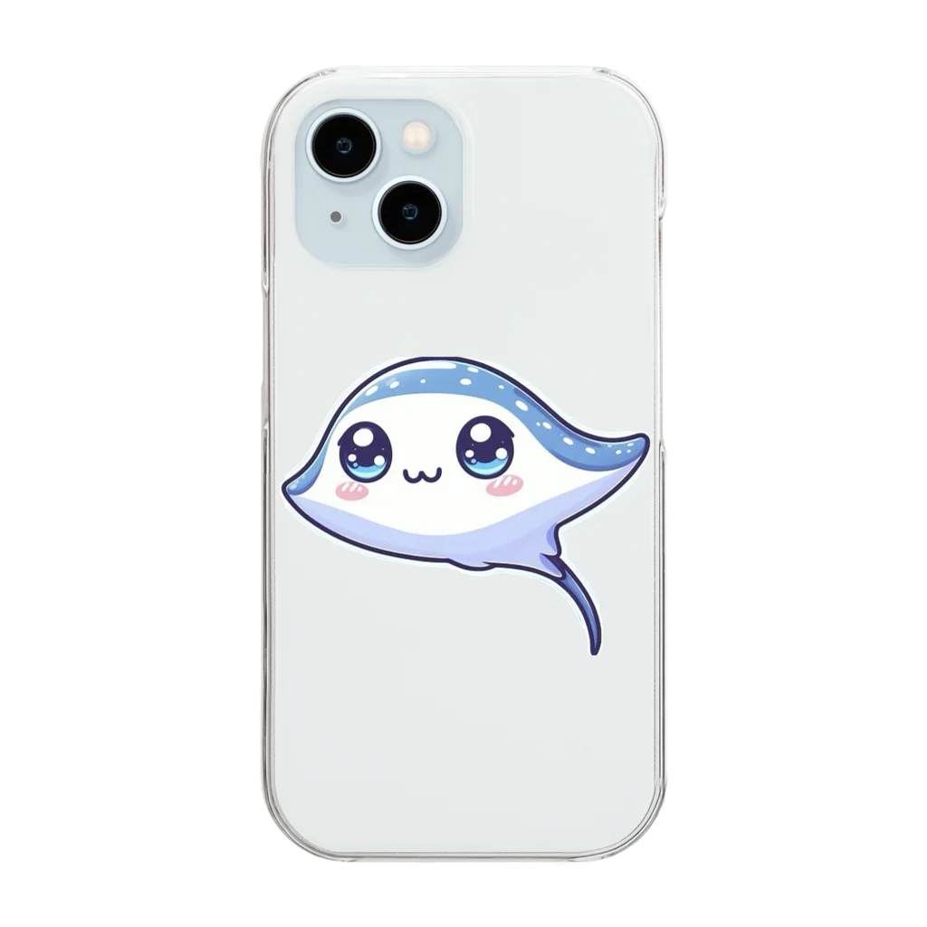 パパリスのまるまるエイちゃん① Clear Smartphone Case