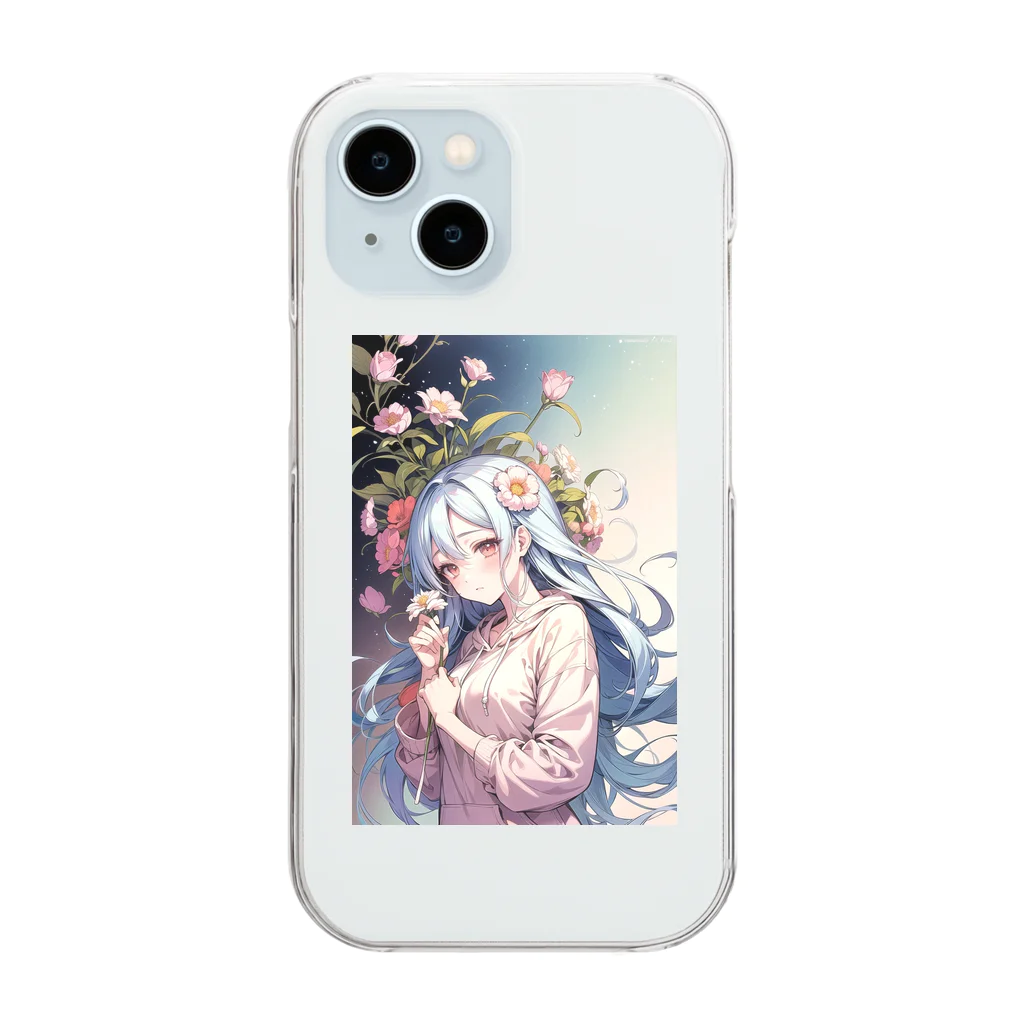 🐋うくはのお店の花と君7 Clear Smartphone Case