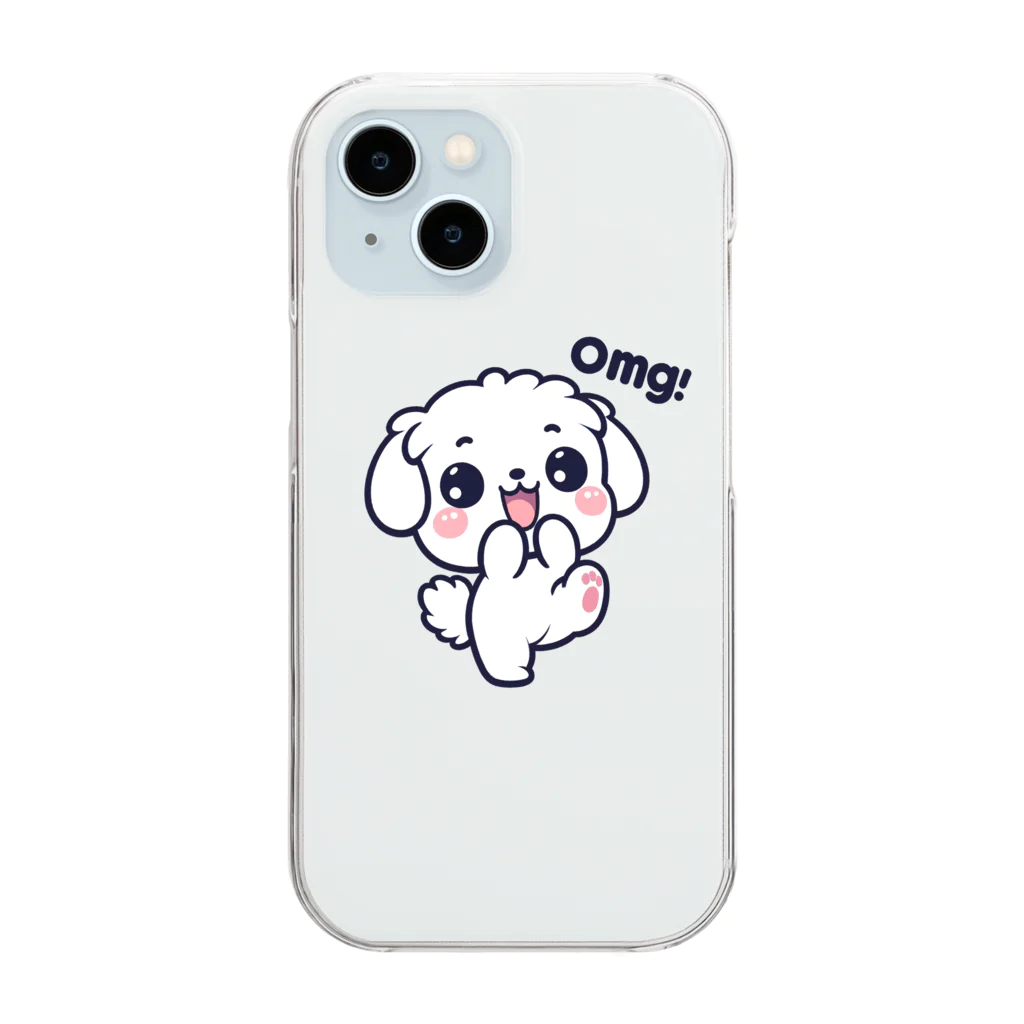 OMG DOG 【オーマイガ ドッグ】のOMG-DOG マルチーズのまるる Clear Smartphone Case