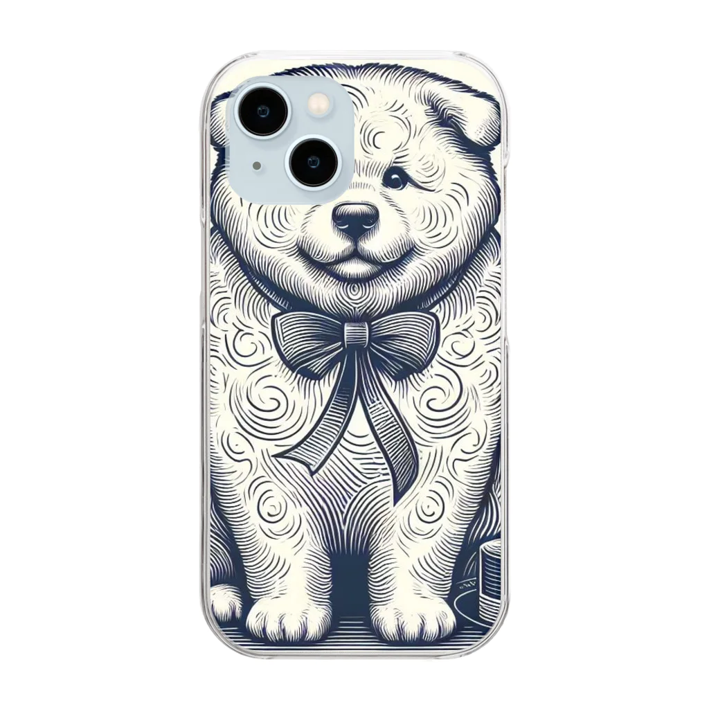 caa11052の穏やかな犬 Clear Smartphone Case