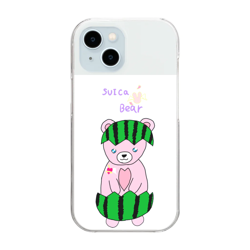 sakura_104のSuica♡Bear Clear Smartphone Case