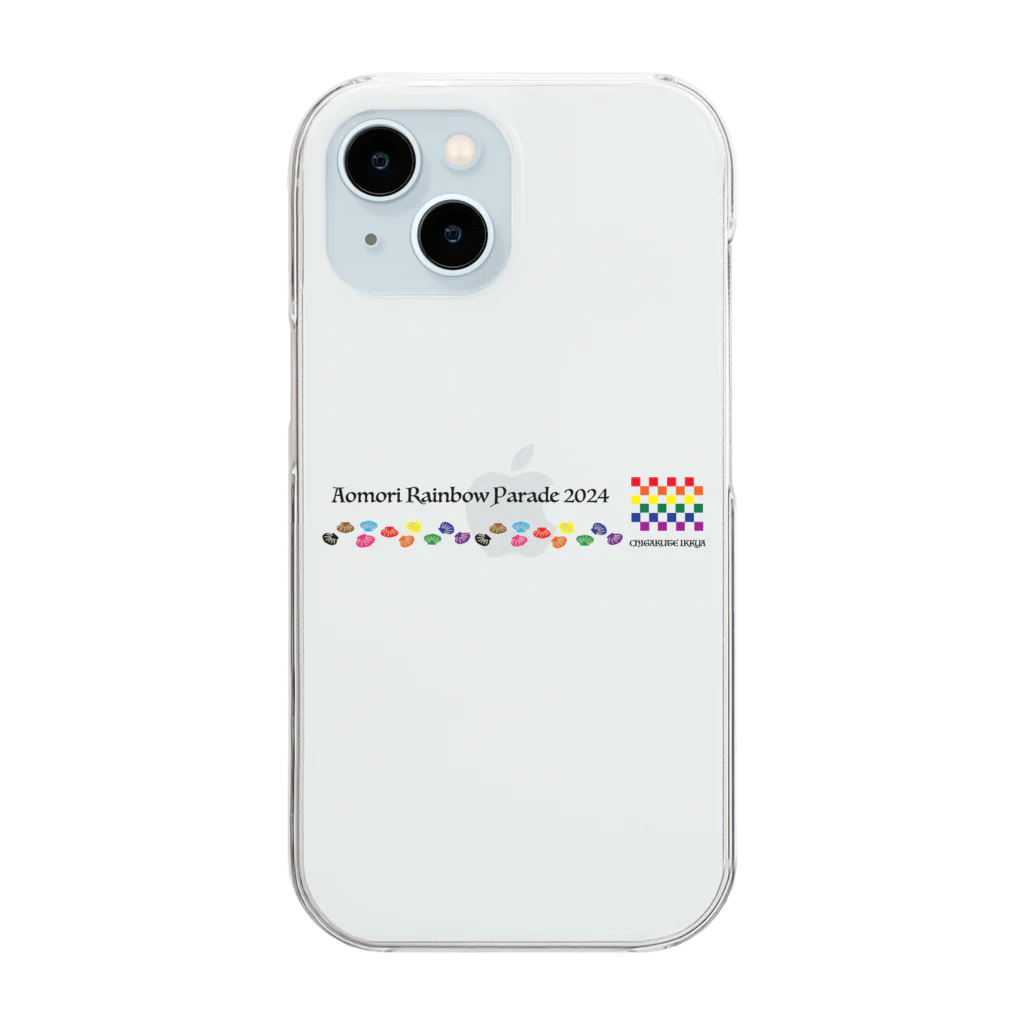 Aomori Prideの2024青森レインボーパレードグッズ Clear Smartphone Case