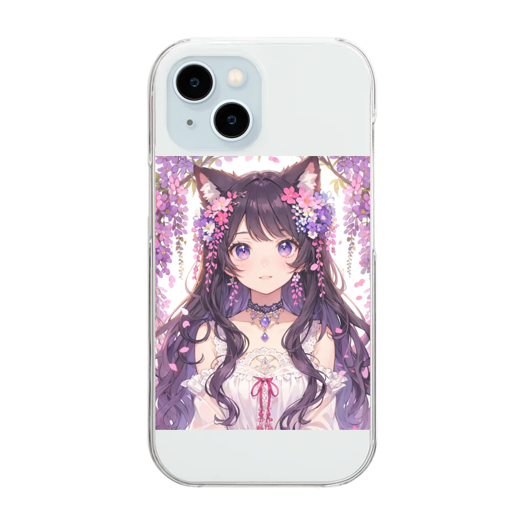 yos-1292583のねこニコばん Clear Smartphone Case