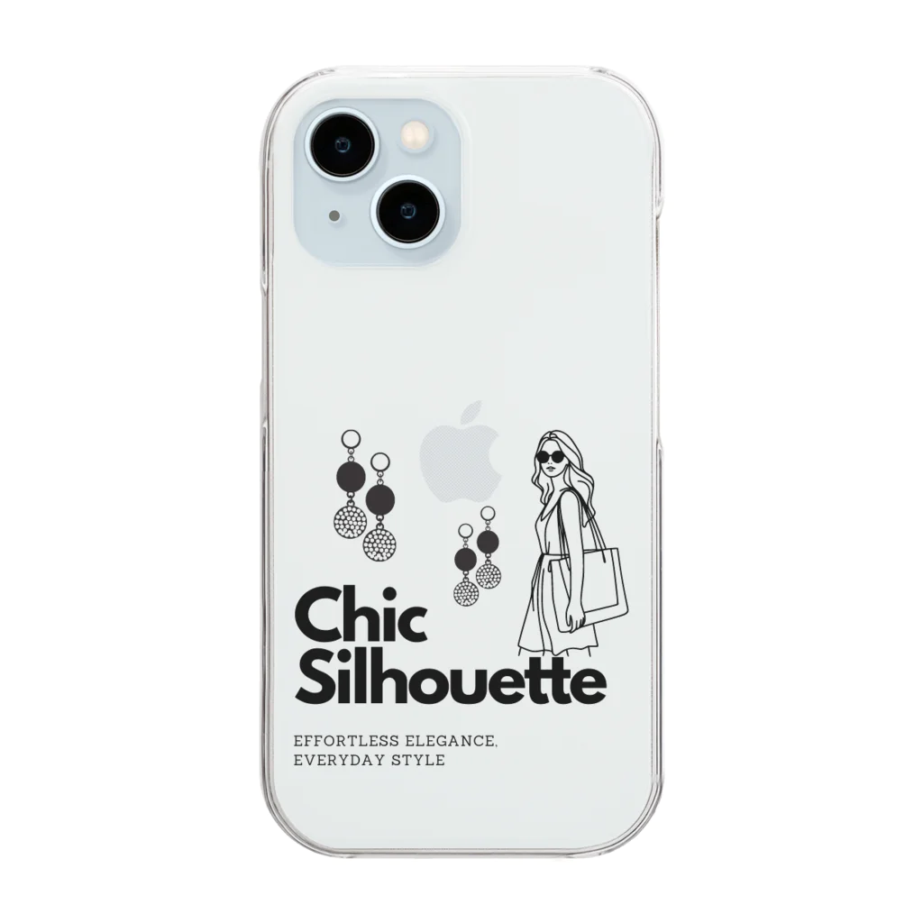 CHIBE86のChic Silhouette Clear Smartphone Case
