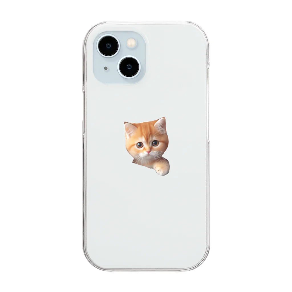 にゃんにゃんのねぇねぇ、遊ぼうにゃん！ Clear Smartphone Case