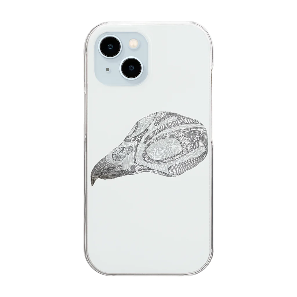 Iii Ponchiの鳥の骨 Clear Smartphone Case