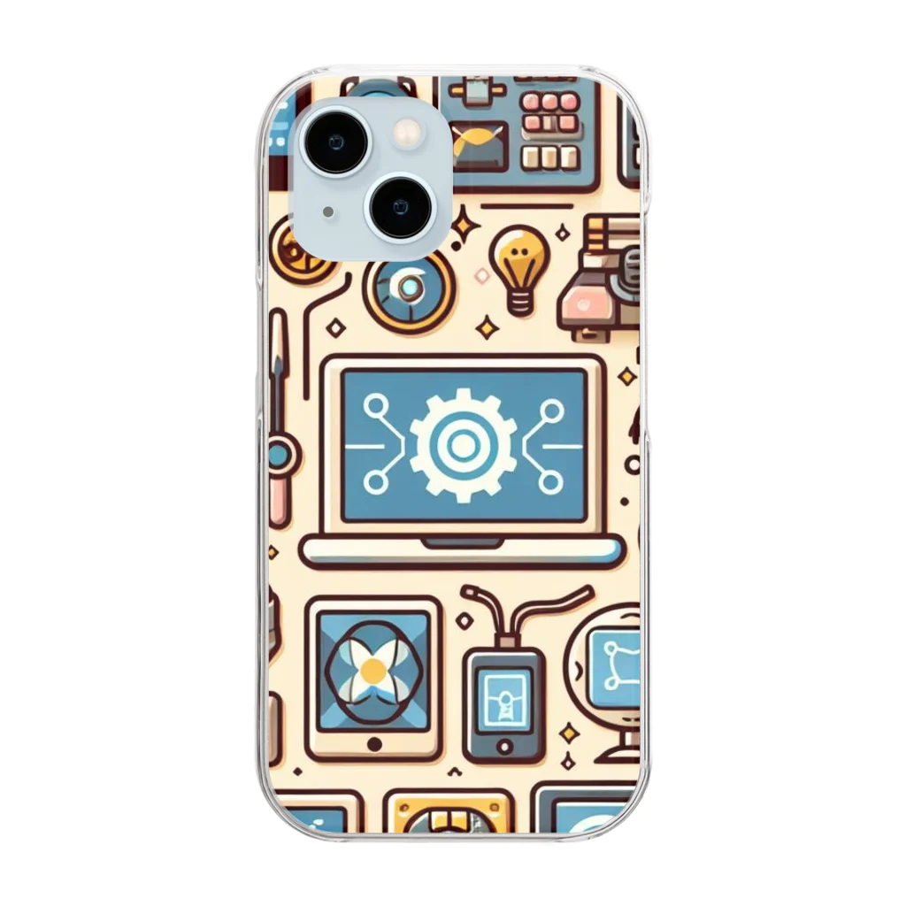 jojo-の電子機器 Clear Smartphone Case