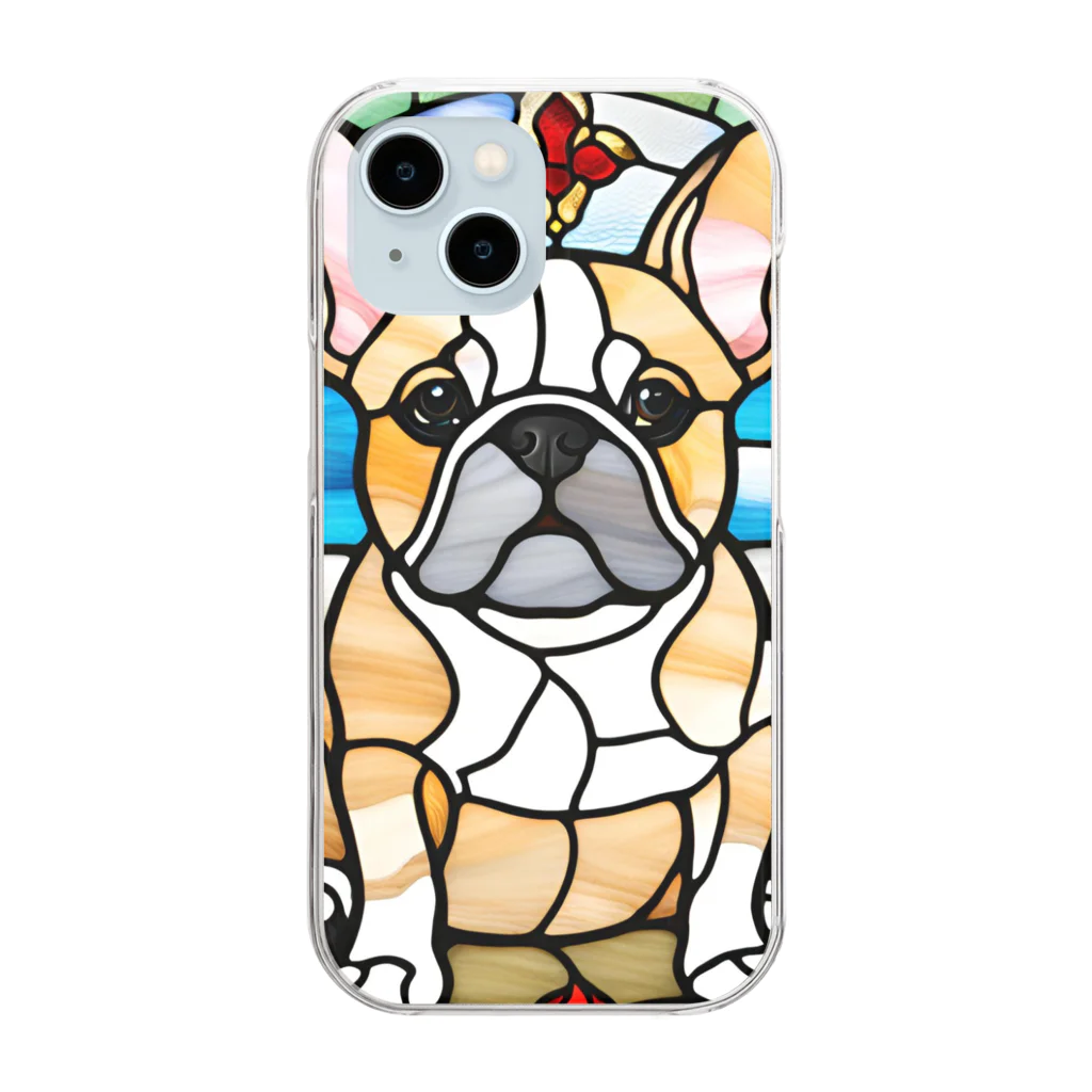 BowMeowのフレンチブルドックNo.3 Clear Smartphone Case