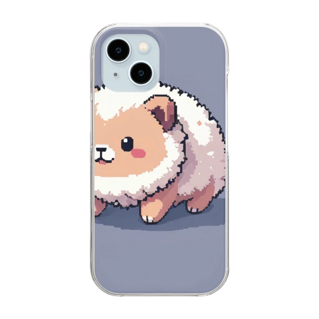 SimplicitySmilesのこの可愛いキャラは犬？犬じゃない？その正体は謎… Clear Smartphone Case