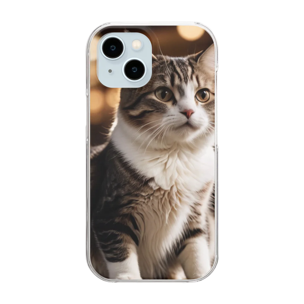 ねこネコちゃんのねこネコちゃん Clear Smartphone Case