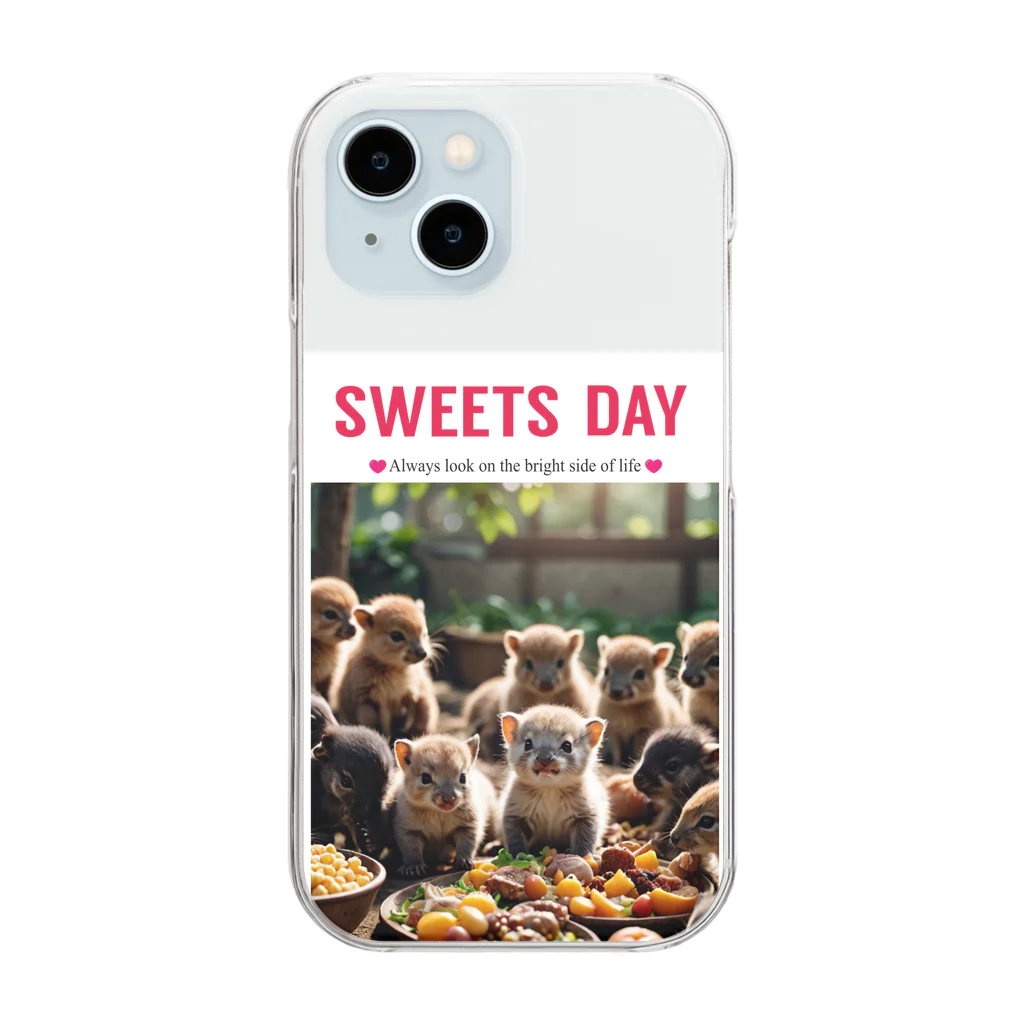 Happy_Sunny_Daysのおやつタイムなのです！ Clear Smartphone Case