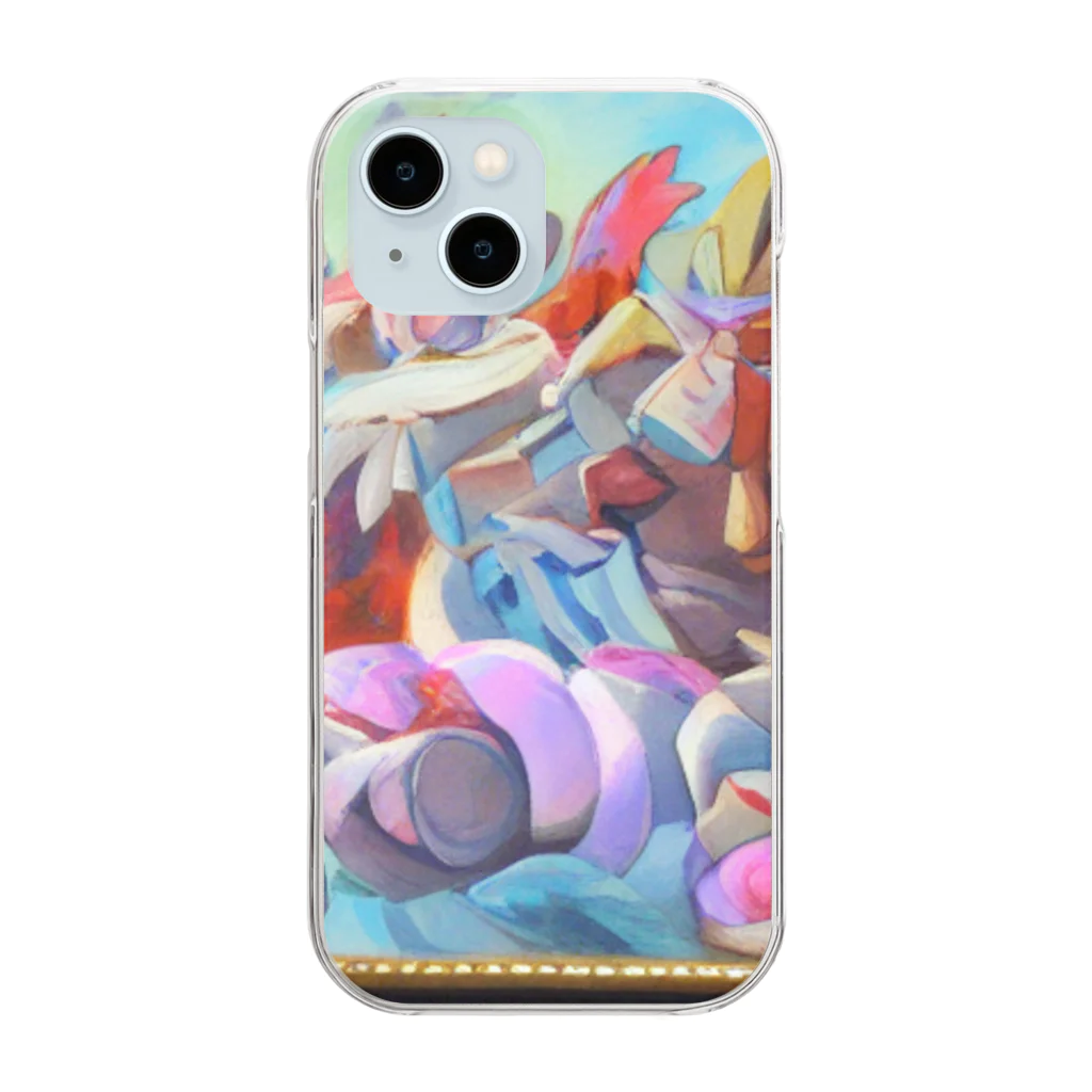 エーアイエイエイのAIが考えた「願いが叶う絵」 Clear Smartphone Case