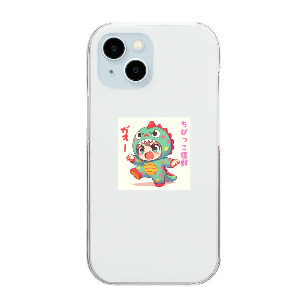 snow-birdのちびっこ怪獣 Clear Smartphone Case