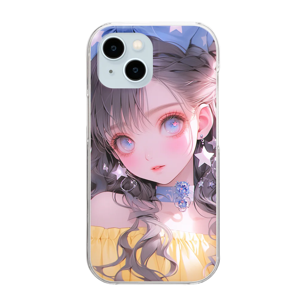 がーるずしょっぷのキラキラガール Clear Smartphone Case