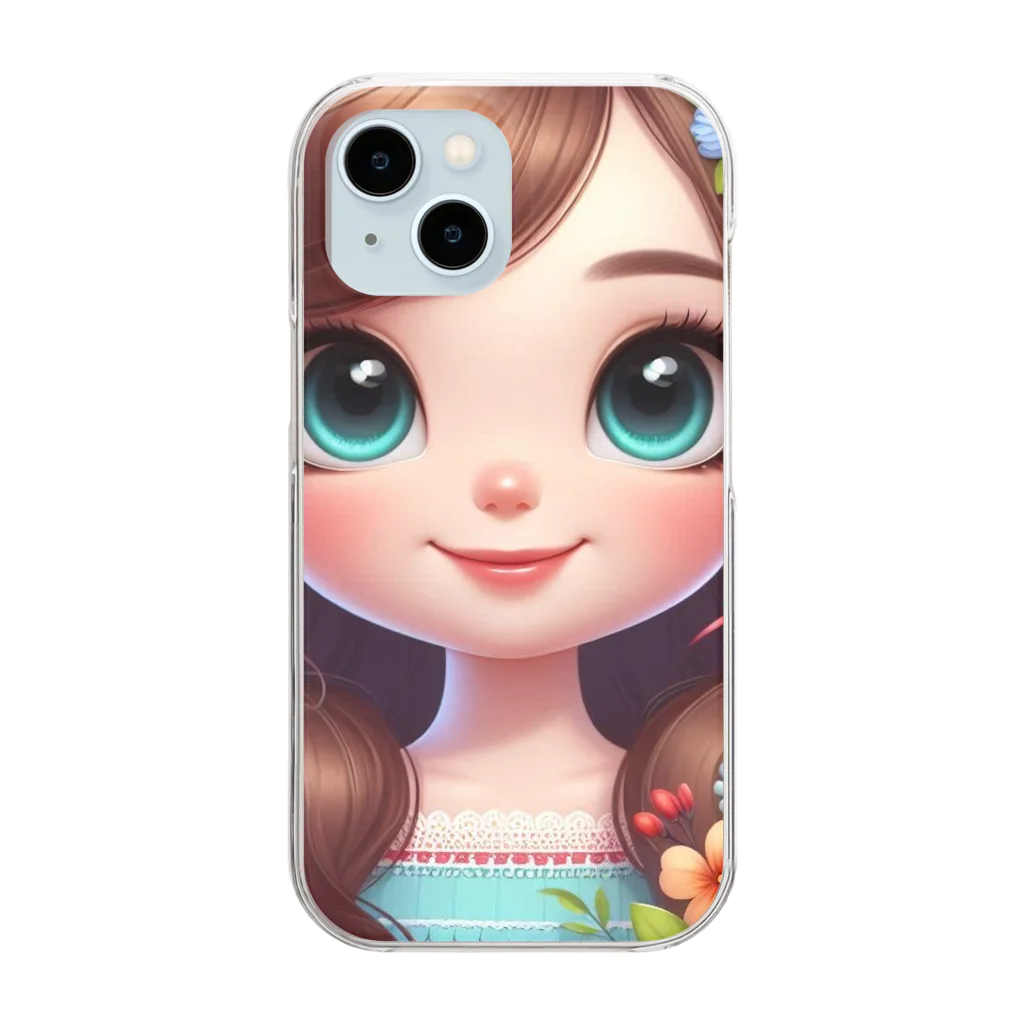 8kn356231の美少女 Clear Smartphone Case