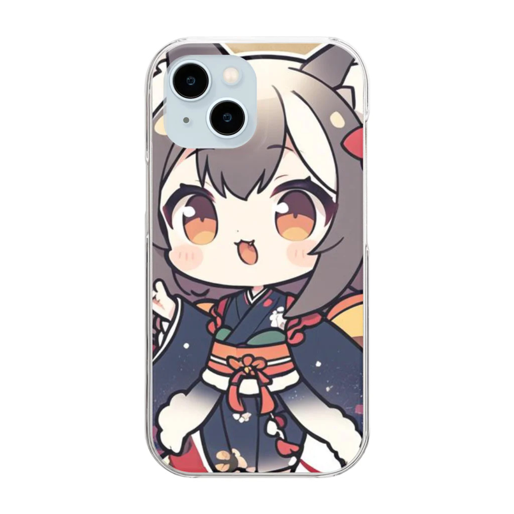 すりすりショップの獣娘 Clear Smartphone Case