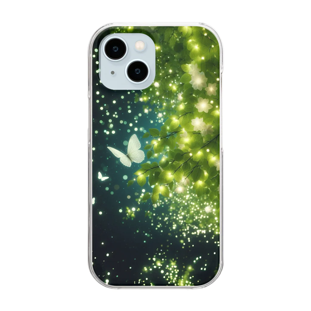 LUNA♡Malfeの蝶々 Clear Smartphone Case