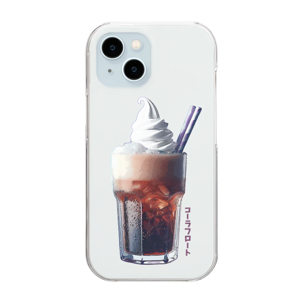 脂身通信Ｚのコーラフロート_240604 Clear Smartphone Case