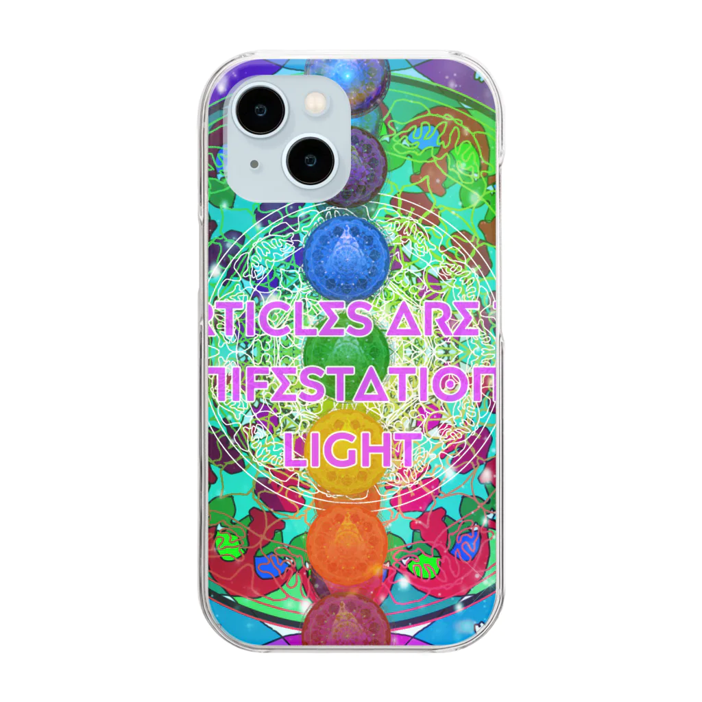 💖宇宙整体♪🌈♪こころからだチャンネル♪💖のParticles are the manifestation of light Clear Smartphone Case