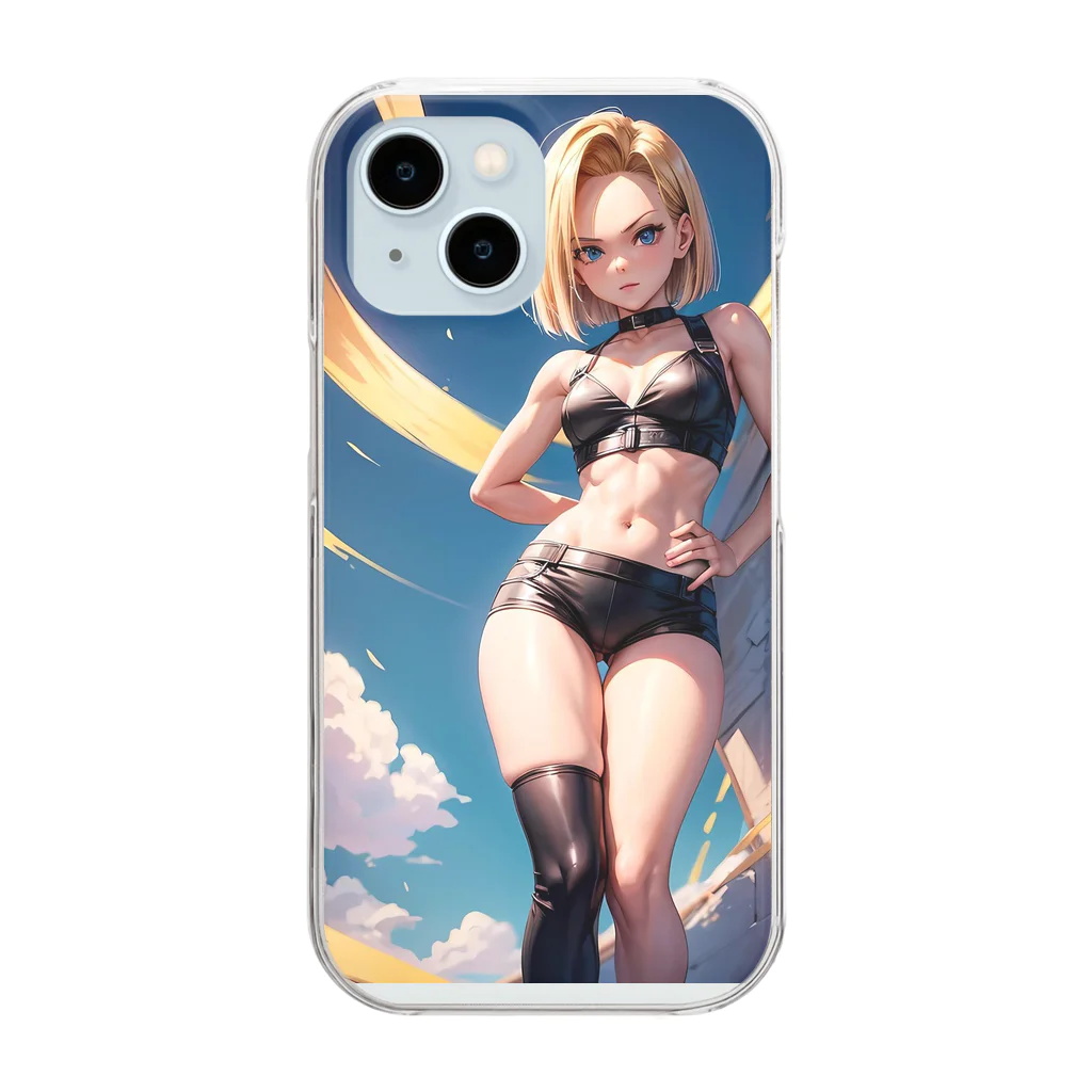 白尻の美麗イラストキャラクターグッズ Clear Smartphone Case