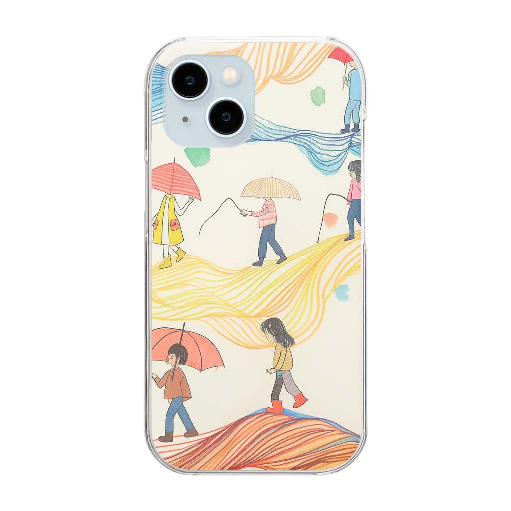 NT57(no title 57)の虹の架け橋 Clear Smartphone Case