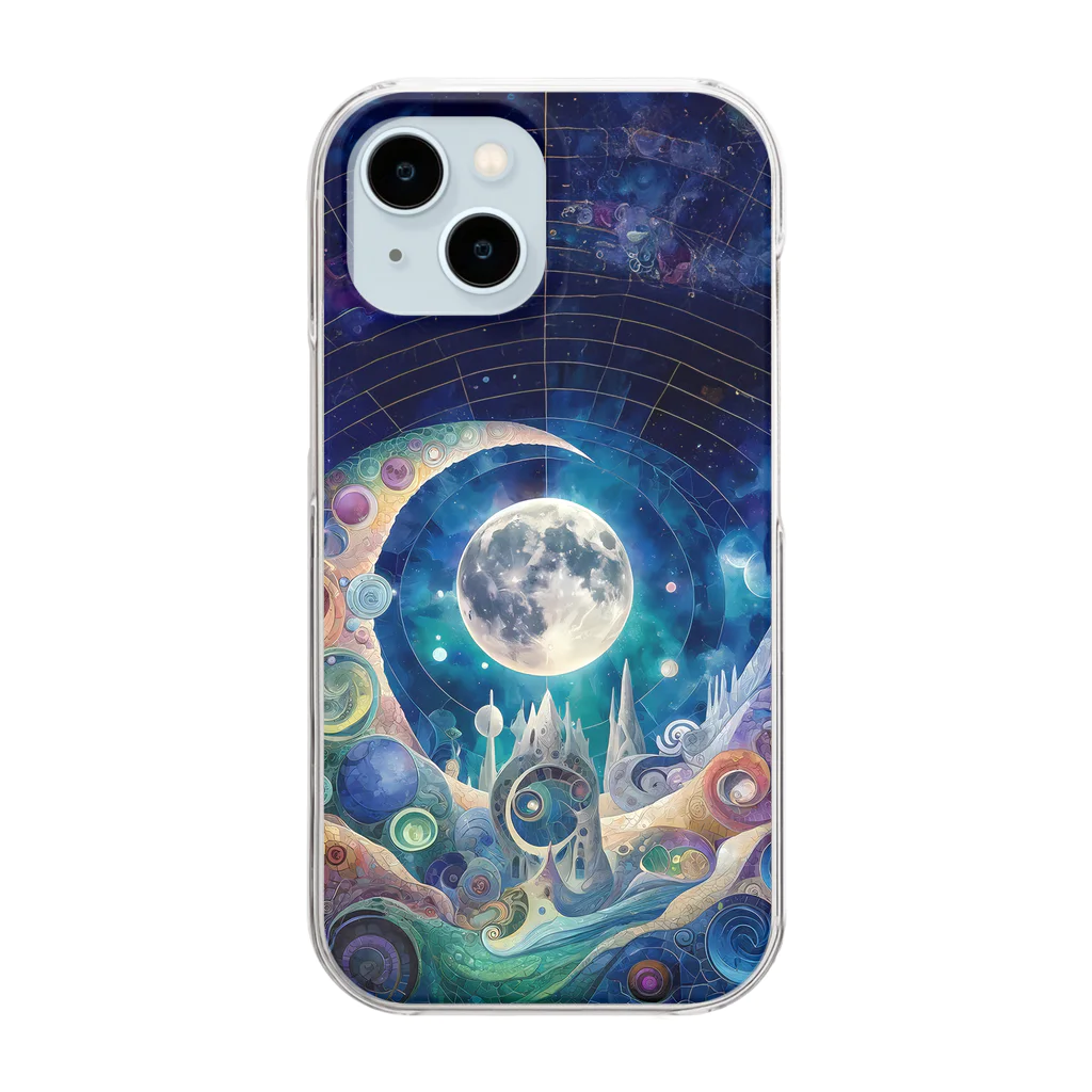 chinita_kakarのmoon（スマホケース） Clear Smartphone Case