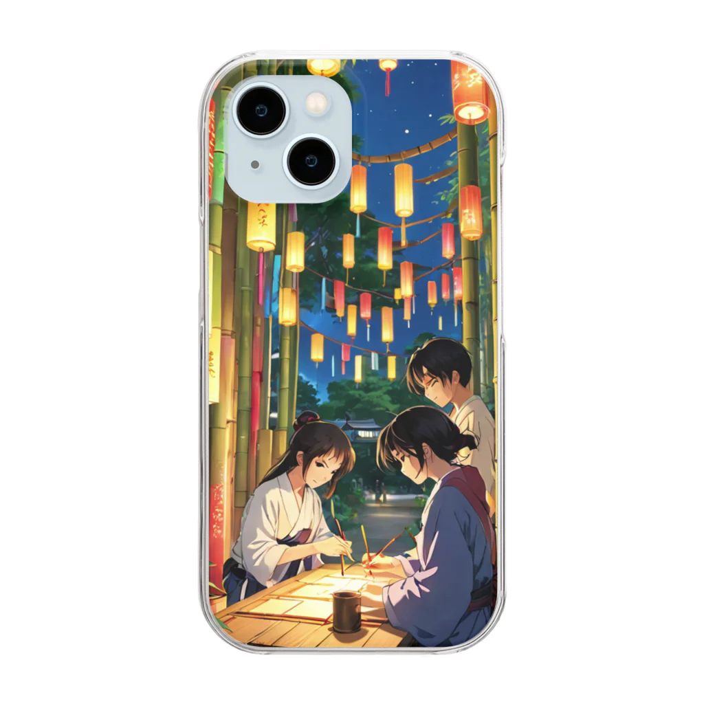 デザイン学科卒のTanabata　七夕 Clear Smartphone Case