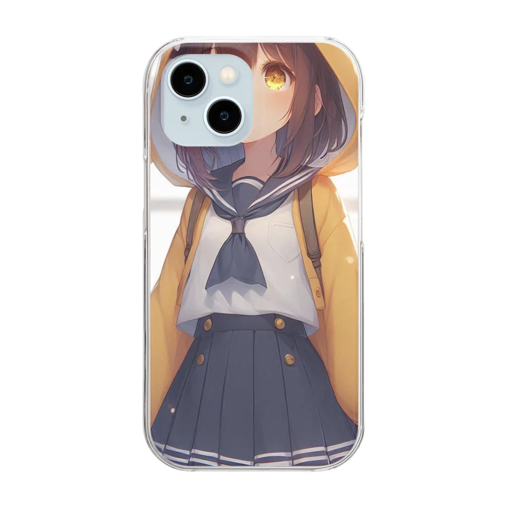 dramusumeの温ドラ娘！イエロー Clear Smartphone Case