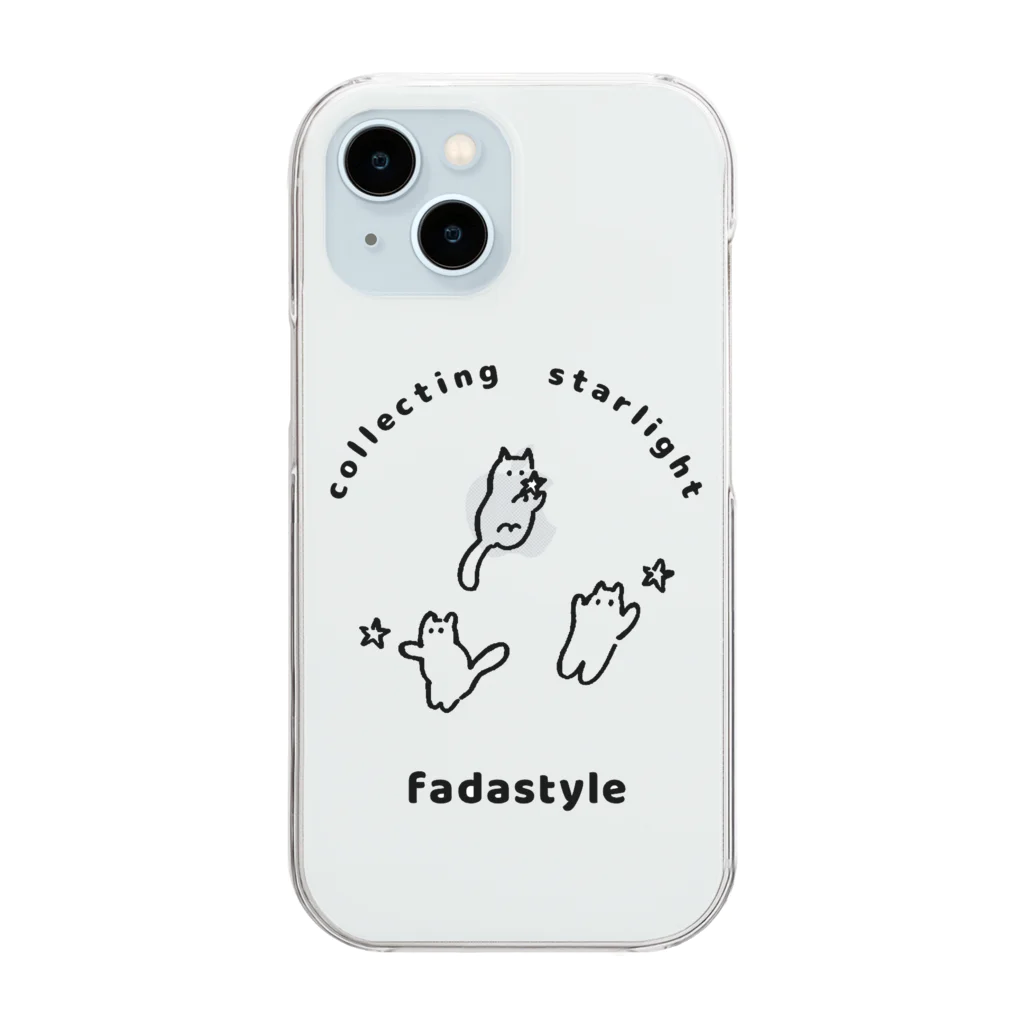 fadastyleの星をあつめて クリアスマホケース