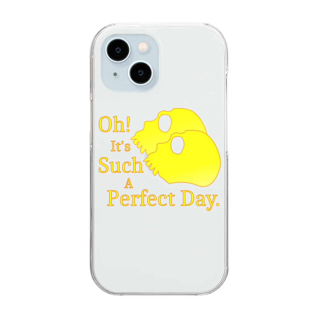 『NG （Niche・Gate）』ニッチゲート-- IN SUZURIのOh! It's Such A Perfectday.（黄色） Clear Smartphone Case