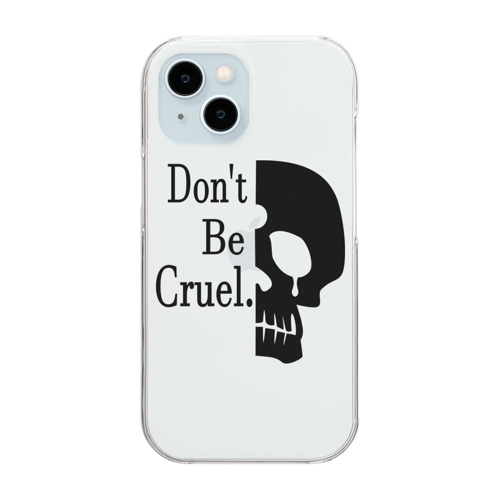 『NG （Niche・Gate）』ニッチゲート-- IN SUZURIのDon't Be Cruel.(黒) Clear Smartphone Case