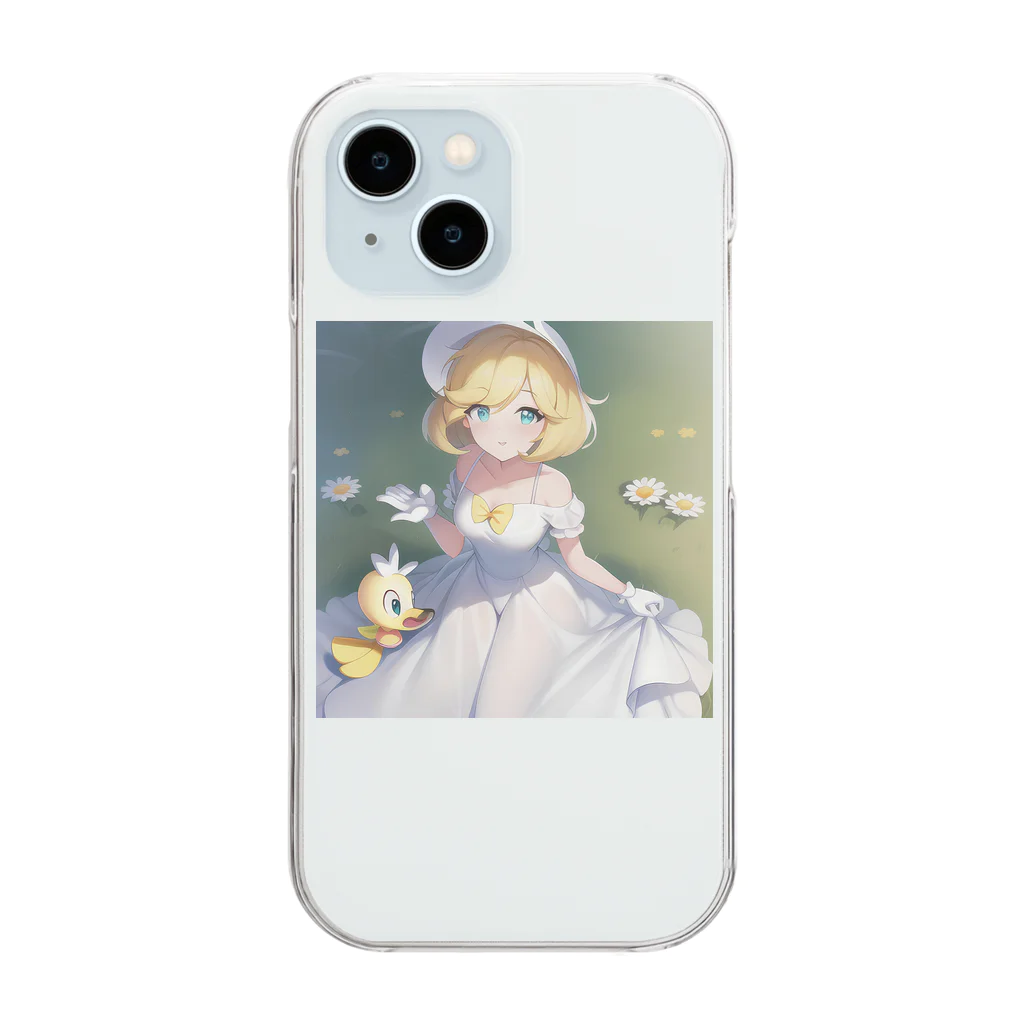 オリジナルグッズショップ KIJITORAのデイジーダック Clear Smartphone Case